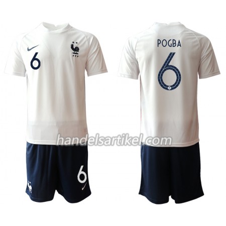 Frankreich Paul Pogba 6 Kinder Auswärts Trikotsatz Euro 2020 Kurzarm (+ Kurze Hosen)